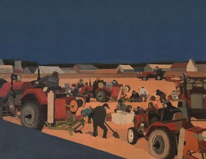 Spring Sowing - a Paint Artowrk by Jiayang Xu